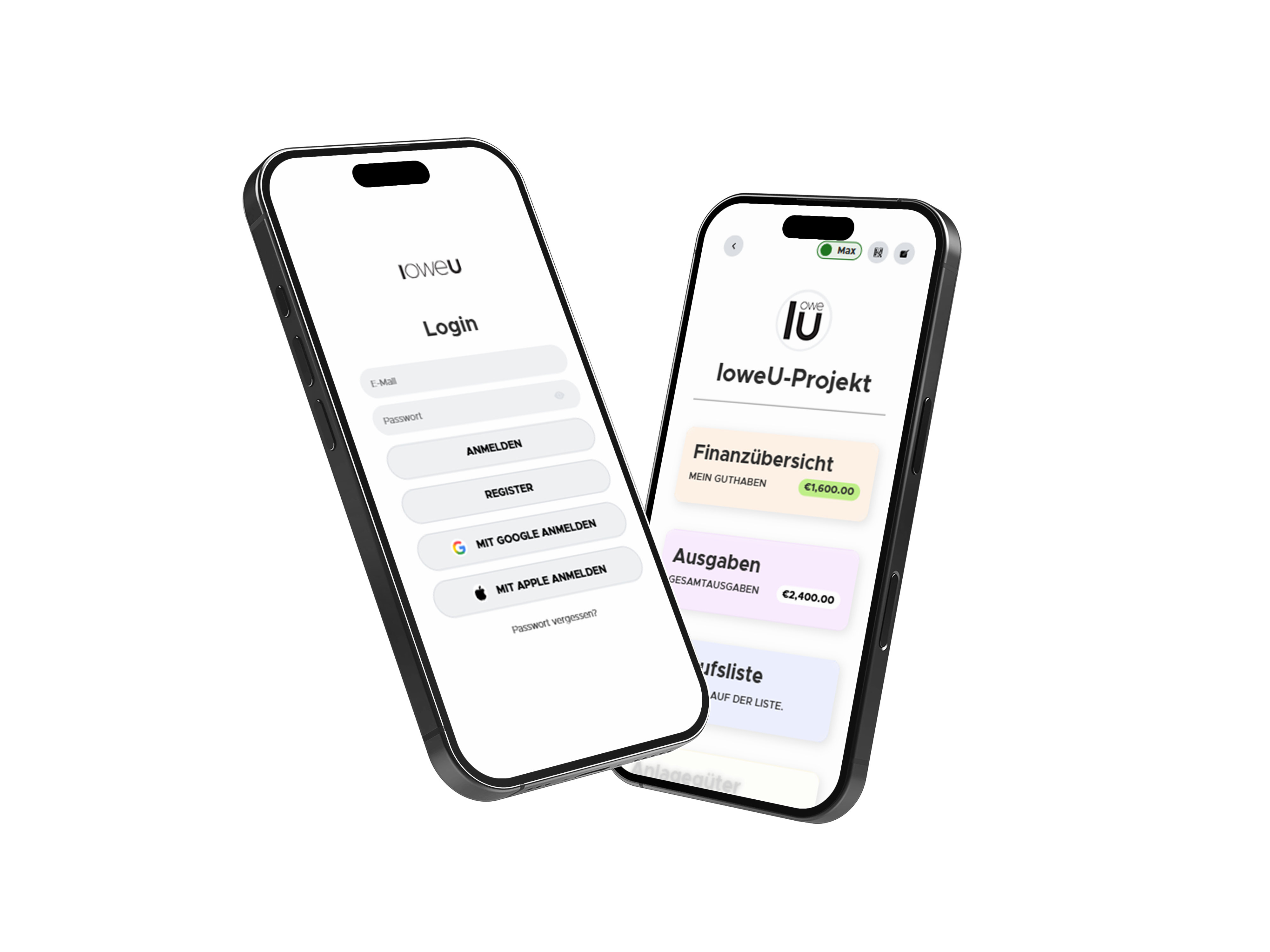 App-Screen auf Smartphone
